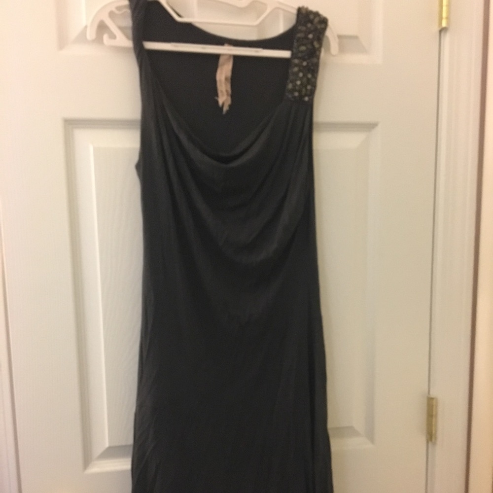 EUC Bailey 44 brown/grey midi dress size L